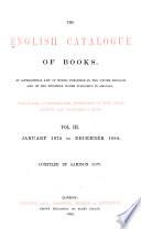 The English Catalogue of Books
