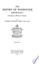 The History of Woodstock, Connecticut