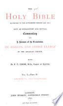 The Holy Bible: Genesis