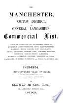 The Manchester, Cotton District, and General Lancashire Commercial List