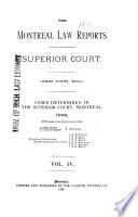 The Montreal Law Reports