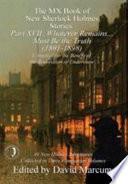 The MX Book of New Sherlock Holmes Stories Part XVII