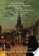 The MX Book of New Sherlock Holmes Stories Part XVIII