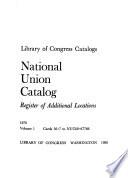 The National Union Catalog