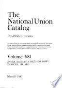 The National Union Catalog, Pre-1956 Imprints