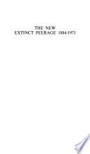The New Extinct Peerage, 1884-1971