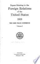 The Paris Peace Conference, 1919-1920