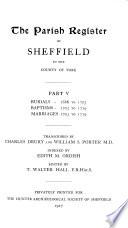 The Parish Register of Sheffield in the County of York ...