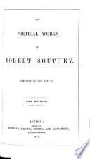 The Poetical Works of Robert Southey