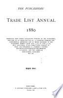 The Publishers' Trade List Annual
