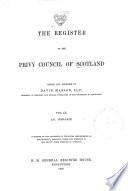 The Register of the Privy Council of Scotland: 1610-1613