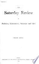 The Saturday Review of Politics, Literature, Science and Art