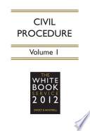 The White Book Service 2012, Volume 1 eBook.