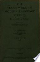 The Year's Work in Modern