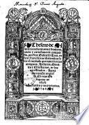 Thesoro de misericordia divina y humana ...