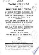 Tomo segundo de la historia del cielo