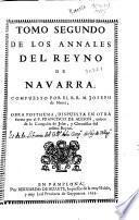 Tomo segundo de los Annales del Reyno de Navarra