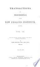 Transactions and Proceedings of the Royal Society of New Zealand