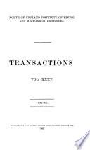 Transactions - North of England Institute of Mining and Mechanical Engineers