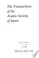 Transactions of the Asiatic Society of Japan