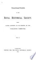Transactions of the Royal Historical Society