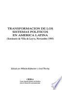 Transformación de los sistemas políticos en América Latina