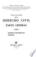 Tratado de derecho civil, parte general