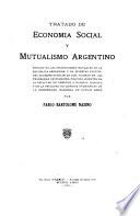 Tratado de economía social y mutualismo argentino