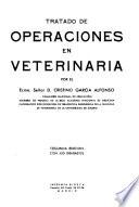 Tratado de operaciones en veterinaria...