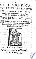 Tratado del Amor de Dios ... Van de nueuo añadidas ... tres copiosissimas tablas [by Domingo de los Reyes], etc
