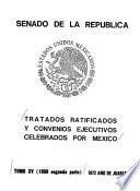 Tratados ratificados y convenios ejecutivos celebrados por México: 1959 segunda parte