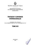 Tratados y convenios internacionales: Suscritos por Uruguay en el período enero de 1975 a diciembre de 1976