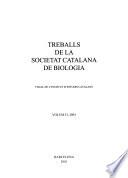 Treballs de la Societat Catalana de Biologia