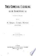 Tres comedias escogidas de Shakespeare