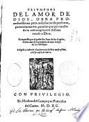 Triumphos del amor de Dios