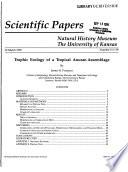 Trophic Ecology of a Tropical Anuran Assemblage