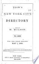 Trow's New York City Directory