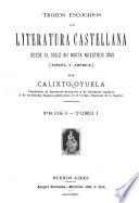 Trozos escogidos de literatura castellana