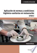 UF0053 - Aplicación de normas y condiciones higiénico sanitarias en restauración