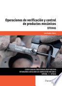 UF0446 Operaciones de verificación y control de productos mecánicos