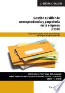 UF0518 - Gestión auxiliar de la correspondencia y paquetería en la empresa