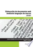 UF1841 - Elaboración de documentos web mediante lenguajes de marca