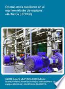 UF1965 - Operaciones auxiliares en el mantenimiento de equipos eléctricos