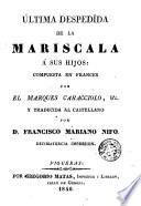 Última despedida de la Mariscala á sus hijos