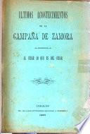 Ultimos acontecimientos en la campaña de Zamora