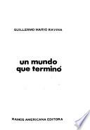 Un mundo que terminó