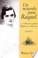Un recuerdo para Raquel
