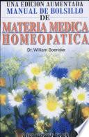 Una Edicion Aumentada Manual De Bolsillo De Materia Medica Homeopatica