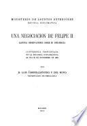 Una negociación de Felipe II, algunas observaciones sobre su diplomacia