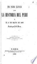 Una pagina gloriosa para la historia del Peru, o, El 2 de mayo de 1866